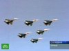 Липецкие пилоты Су-25 провели показательную тренировку перед праздником ВВС.
