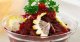Рецепт праздничного салата. Салат из яблок, редьки и свеклы.