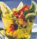 Рецепт праздничного салата. Салат фруктовый с орехами и сыром.