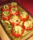 Рецепт праздничного салата. Помидоры, фаршированные рыбными консервами в томатном соусе.