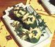 Рецепт праздничного салата. Огурцы, фаршированные овощами.