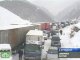 Движение по Транскавказской магистрали приостановлено из-за опасности схода лавин