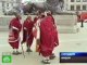 Воины племени масаи в боевом облачении приняли участие в лондонском марафоне