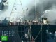 Пожар на судоремонтном заводе военно-морского флота в Балтийске 