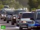 Многокилометровые пробки на автотрассах Краснодарского края
