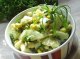 Рецепты: Салат из соленых огурцов с зеленым луком