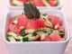 Рецепты: Салат из соленых огурцов с арбузом