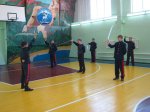Занятие районной школы юного атамана "Сполох" в Белокалитвинском кадетском корпусе