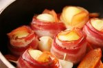 Новогодний рецепт: Шашлыки из картофеля и бекона с соусом из эстрагона