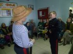 Встреча кадетов старших взводов в Белокалитвинском казачьем кадетском корпусе 