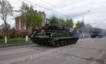 Волгограде танки повредили асфальт на репетиции парада Победы