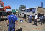 Перевернулся рейсовый автобус с пассажирами в Ростовской области