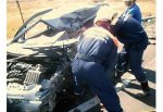 Daewoo Matiz разбился из-за лопнувшего колеса у грузовика в Ростовской области
