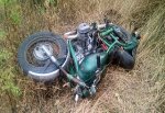 В городе Шахты погиб парень на мотоцикле, перевернувшись на повороте