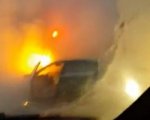 В Ростове на Западном сгорел Mercedes-Benz 