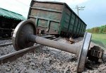 Сошел с рельсов вагон поезда под Хотунком, аварию устраняли 80 железнодорожников