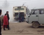 На конечной остановке загорелся автобус Ростов–Батайск