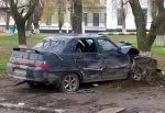 ВАЗ-2110 врезался в дерево в г. Шахты, водитель был пьян