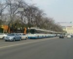 В районе площади Гагарина из-за мелкого ДТП образовалась огромная пробка