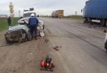 Lada Granta превратилась металлолом после столкновения с фурой, водитель погиб