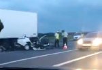 2 фуры Scania разорвали ВАЗ на трассе М-4, погибли 2 человека