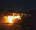 В Ростове на Нансена сгорел спорткар BMW