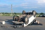 Перевернулась «Нива» на трассе в Ростовской области, пострадали двое детей