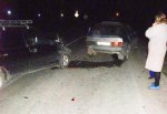 В г. Шахты при столкновении трех машин сбили пешехода