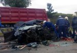 Водителя разорвало на части — Mercedes протаранил лоб в лоб фуру на трассе М-4 между г. Шахты и Ростово