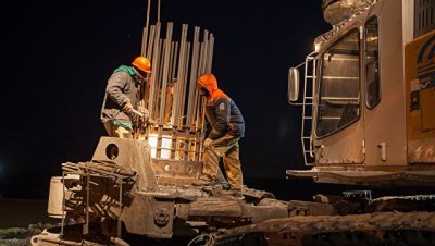 Строители Керченского моста завершили свайные работы на первом участке