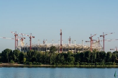 На «Ростов-Арене» завершается строительство нижнего футбольного поля