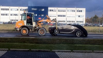 Первый выпущенный Bugatti Chiron уже разбили 