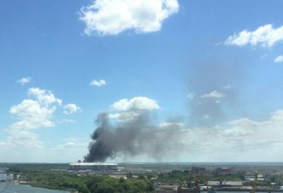 Спасатели потушили пожар близ «Ростов Арены»