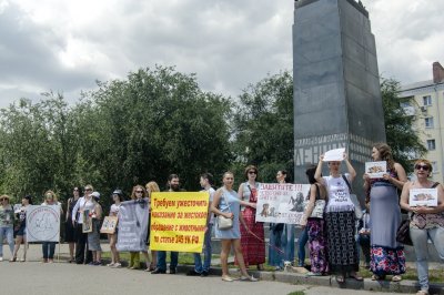 В Ростове на пикет в защиту животных вышло только несколько десятков активистов