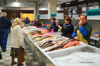 На Центральном рынке открылся новый рыбный павильон с ледяными прилавками