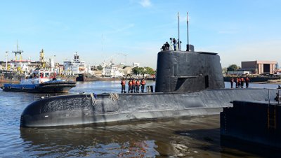В ВМС Аргентины рассказали о запасе кислорода на пропавшей подводной лодке