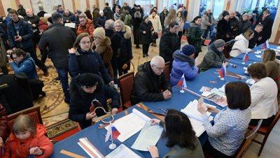 В Белоруссии около 22 тысяч россиян проголосовали на выборах президента РФ
