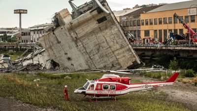 Число жертв обрушения моста в Генуе достигло 35 человек