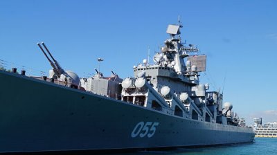 Ракетный крейсер "Маршал Устинов" прибыл на учения в ЮАР