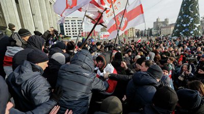 В Минске завершилась незаконная акция против интеграции с Россией