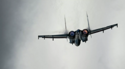 Российский Су-27 перехватил бомбардировщики ВВС США над Балтийским морем