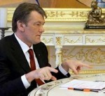 Президент Украины Виктор Ющенко: "Мы несем два чемодана проблем"