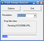 Fast Image Resizer 0.86 меняет размер без лишних движений