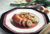 Рулет из индейки с овощами, зеленым луком и миндалем. Рецепты раздельного питания.